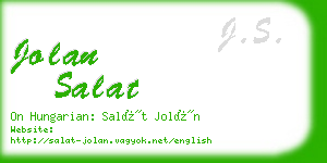 jolan salat business card